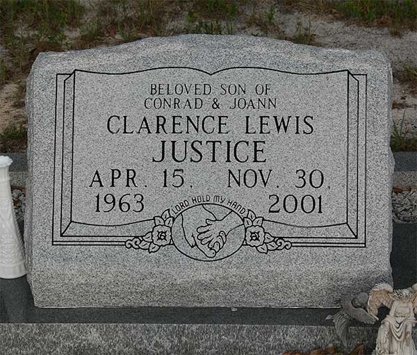 Clarence Lewis Justice Gravestone Photo