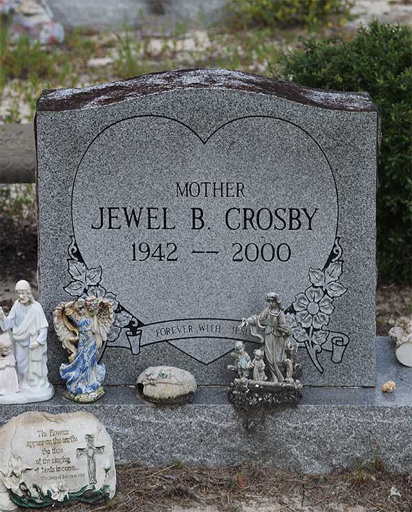 Jewel B. Crosby Gravestone Photo