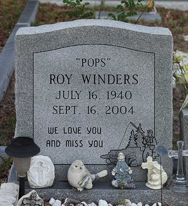 Roy Winders Gravestone Photo