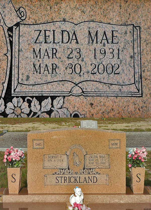 Zelda Mae Strickland Gravestone Photo
