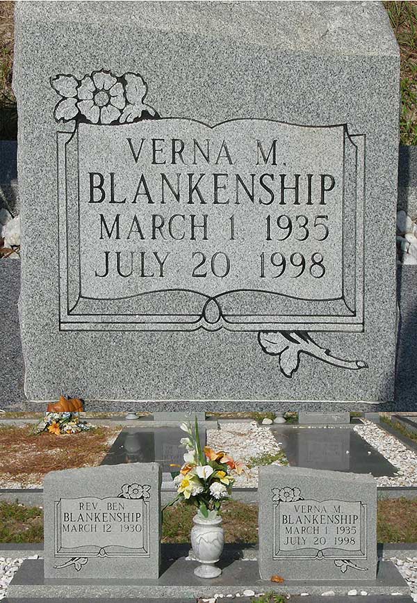 Verna M. Blankenship Gravestone Photo