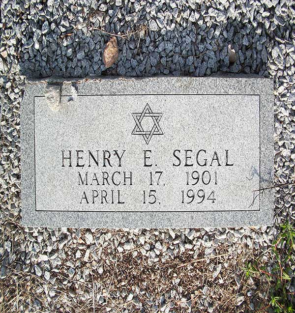Henry E. Segal Gravestone Photo