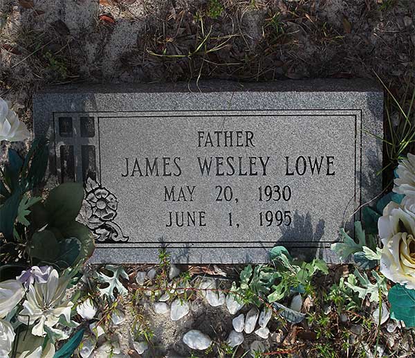 James Wesley Lowe Gravestone Photo