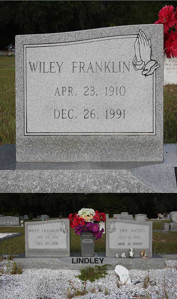 Wiley Franklin Lindley Gravestone Photo