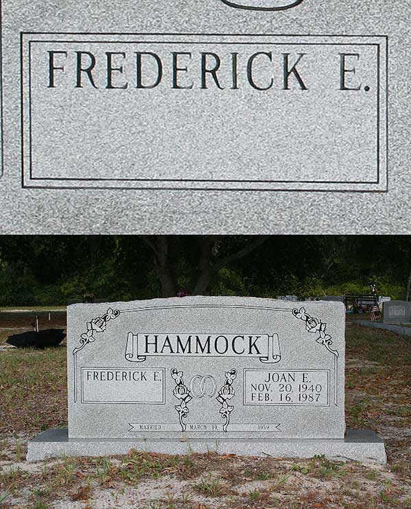 Frederick E. Hammock Gravestone Photo