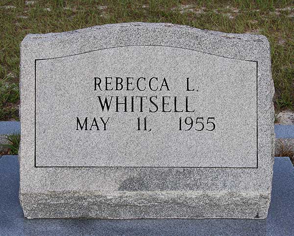 Rebecca L. Whitsell Gravestone Photo