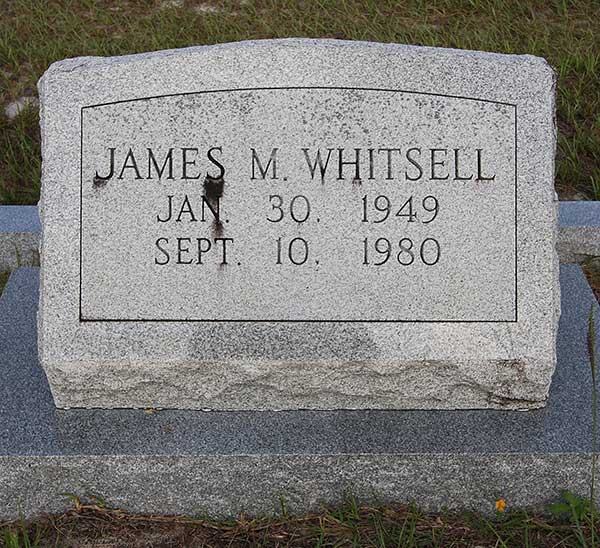 James M. Whitsell Gravestone Photo