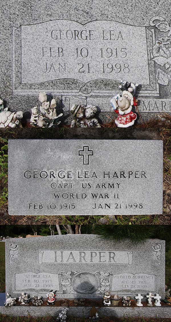 George Lea Harper Gravestone, Hawthorne Cemetery