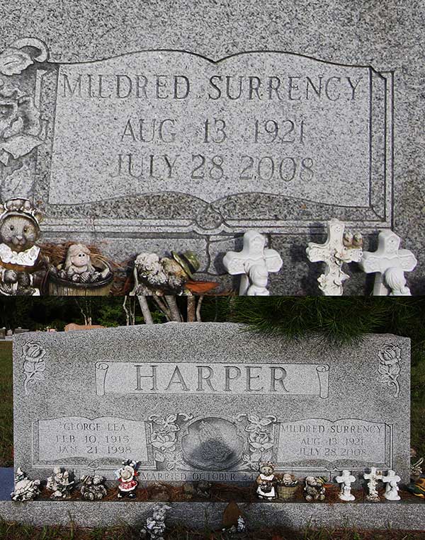 Mildred Surrency Harper Gravestone Photo
