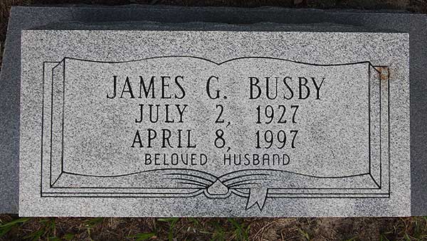 James G. Busby Gravestone Photo