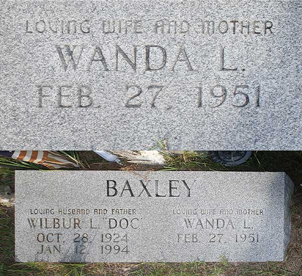Wanda L. Baxley Gravestone Photo