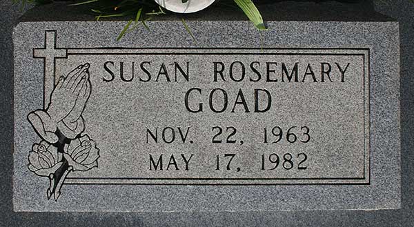 Susan Rosemary Goad Gravestone Photo