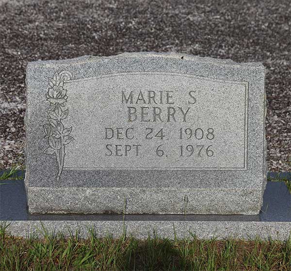 Marie S. Berry Gravestone Photo