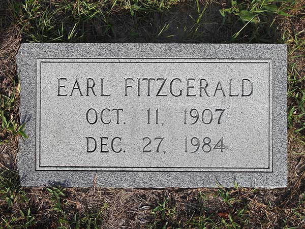 Earl Fitzgerald Gravestone Photo