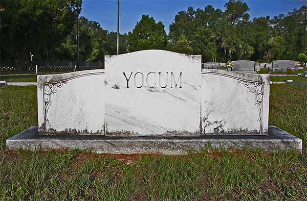  Yocum family monument Gravestone Photo