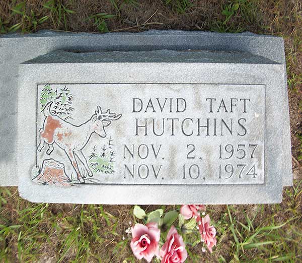 David Taft Hutchins Gravestone Photo
