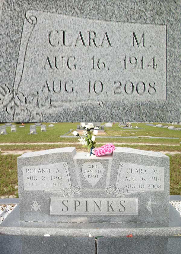 Clara M. Spinks Gravestone Photo