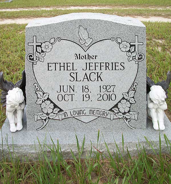 Ethel Jeffries Slack Gravestone Photo