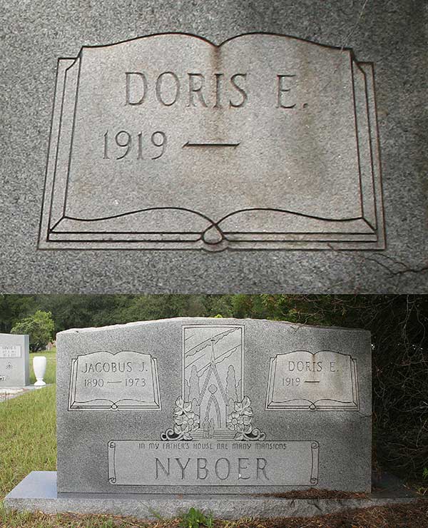 Doris E. Nyboer Gravestone Photo