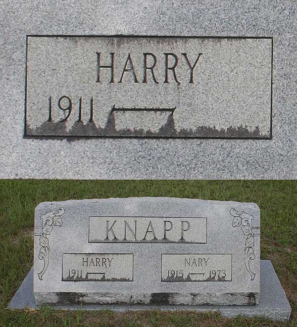Harry Knapp Gravestone Photo