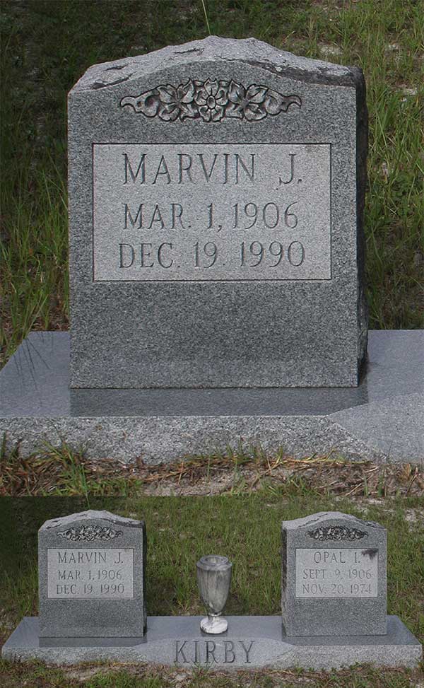 Marvin J. Kirby Gravestone Photo