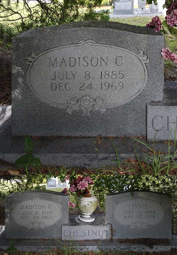 Madison C. Chestnut Gravestone Photo