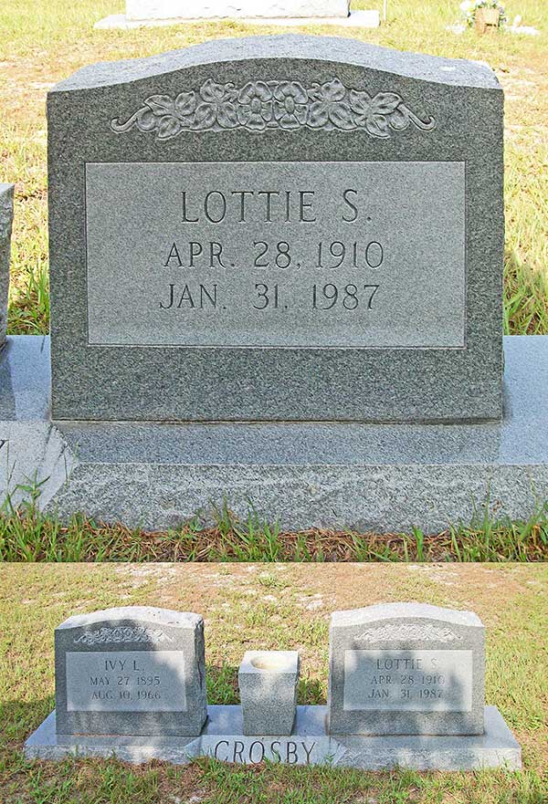 Lottie S. Crosby Gravestone Photo