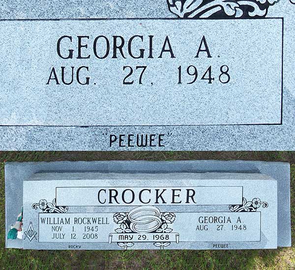 Georgia A. Crocker Gravestone Photo