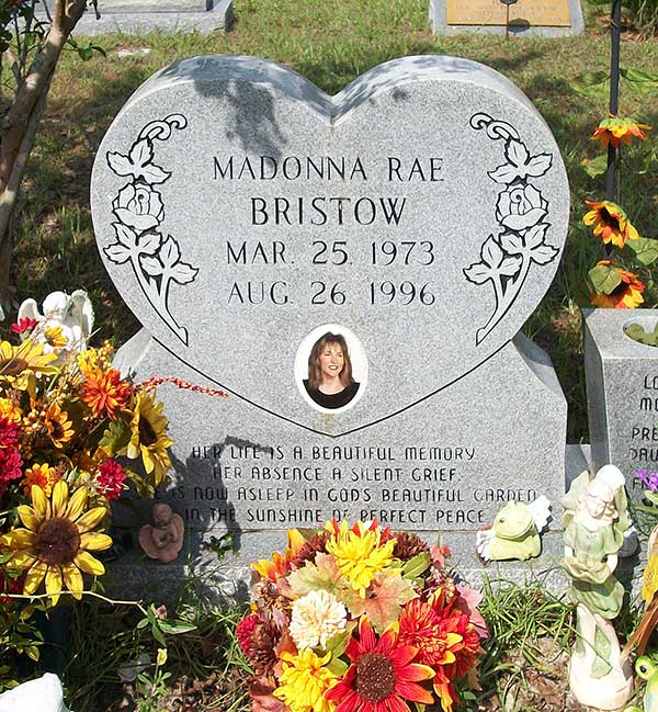 Madonna Rae Bristow Gravestone Photo