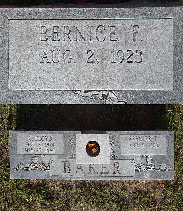Bernice F. Baker Gravestone Photo