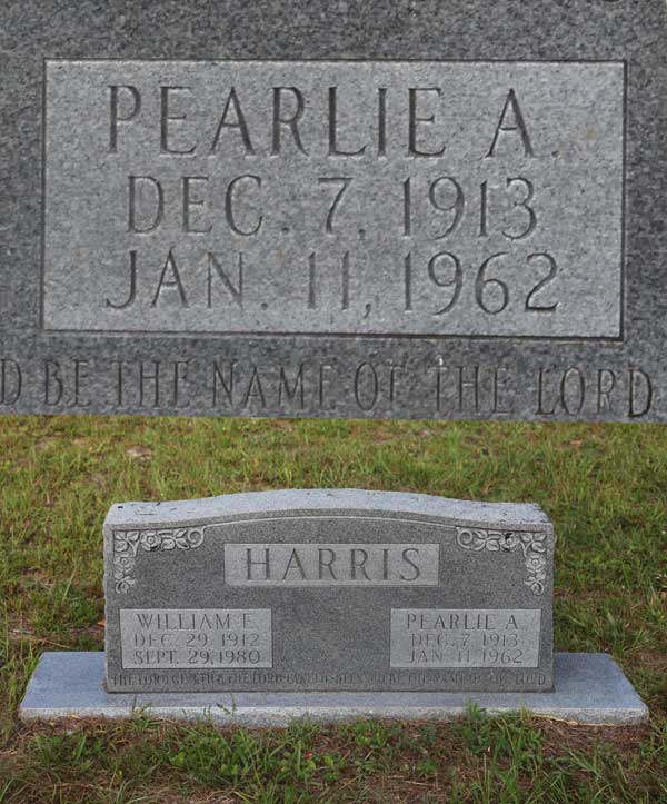 Pearlie A. Harris Gravestone Photo