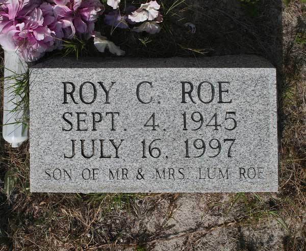 Roy C. Roe  Gravestone Photo