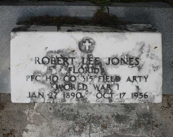 Robert Lee Jones Gravestone Photo