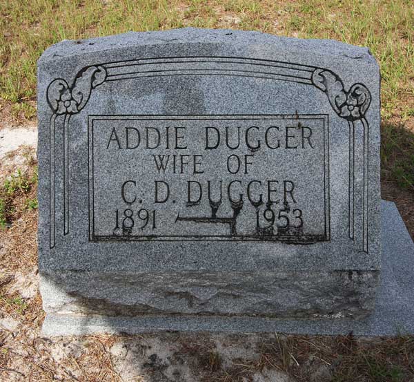Addie Dugger Gravestone Photo