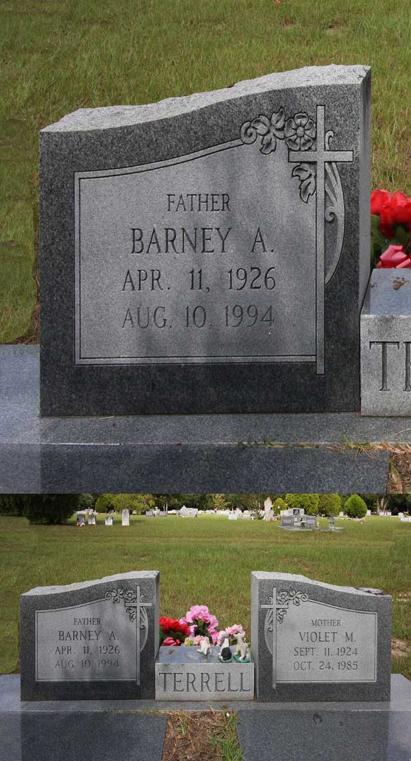Barney A. Terrell Gravestone Photo
