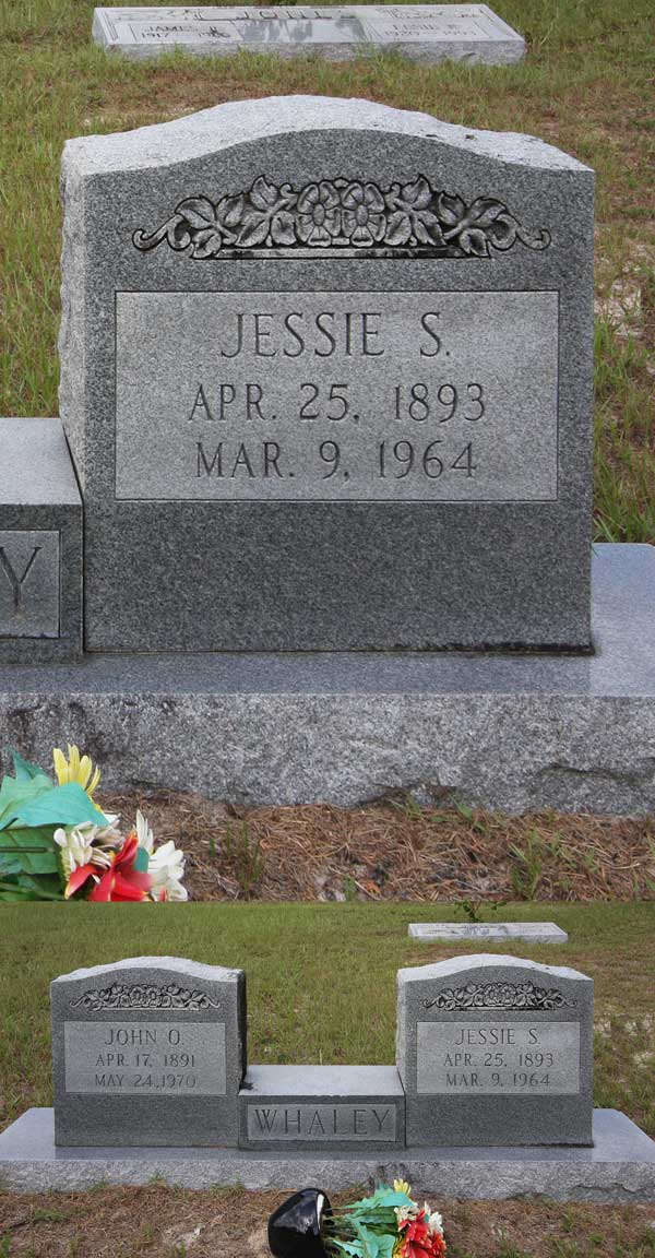 Jessie S. Whaley Gravestone Photo