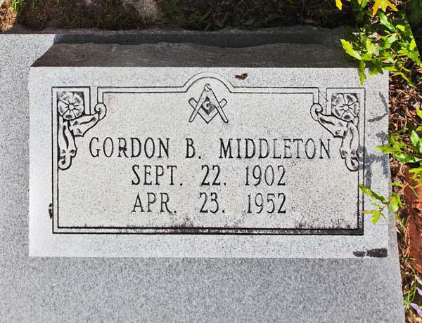 Gordon B. Middleton Gravestone Photo