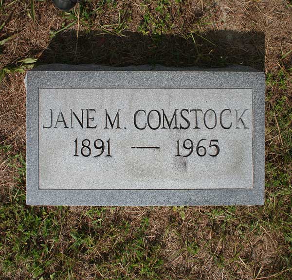 Jane M. Comstock Gravestone Photo