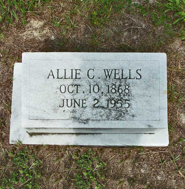 Allie C. Wells Gravestone Photo