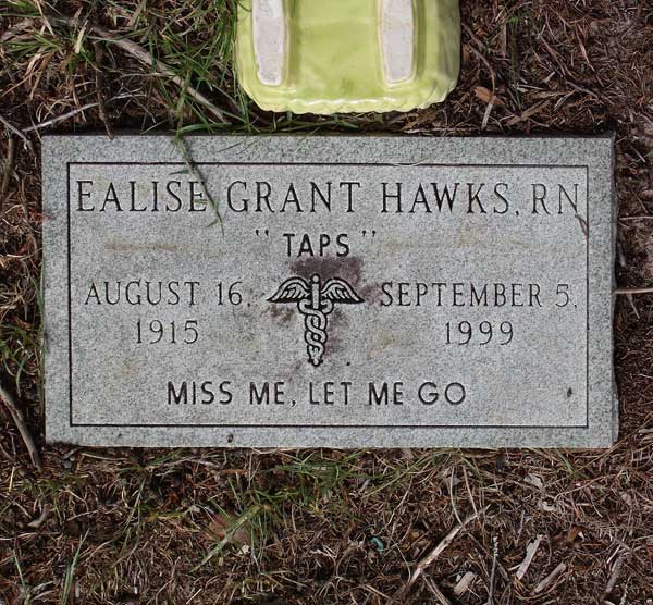 Ealise Grant Hawks Gravestone Photo