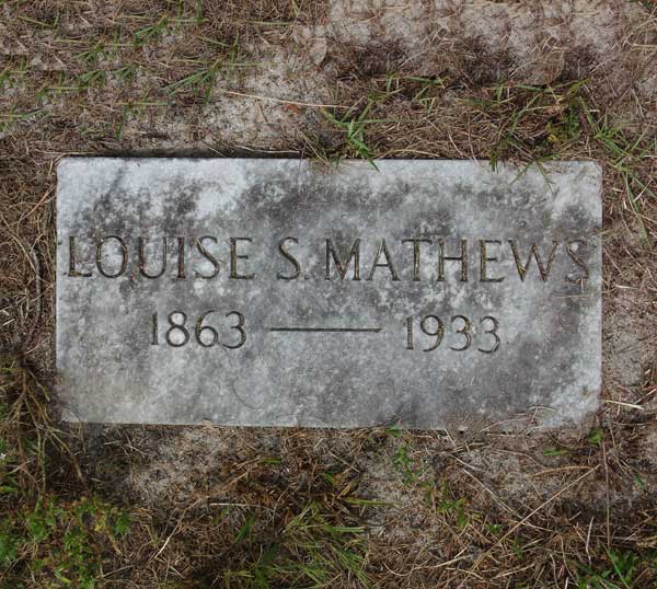 Louise S. Mathews Gravestone Photo