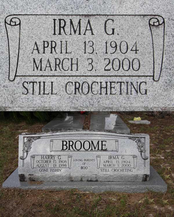 Irma G. Broome Gravestone Photo