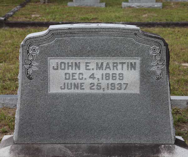 John E. Martin Gravestone Photo