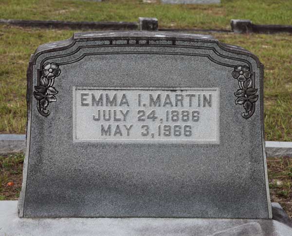 Emma I. Martin Gravestone Photo