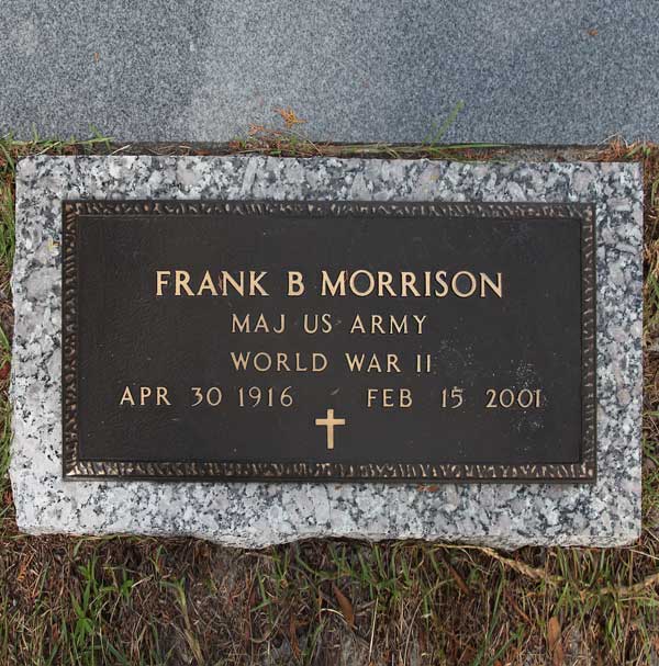 Frank B. Morrison Gravestone Photo