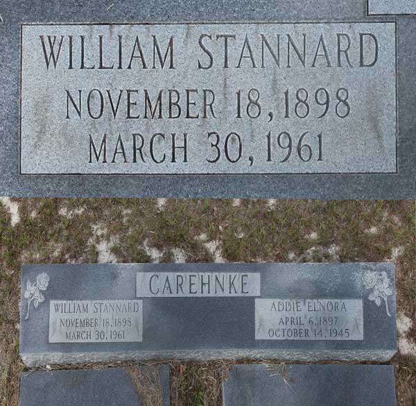 William Stannard Carehnke Gravestone Photo