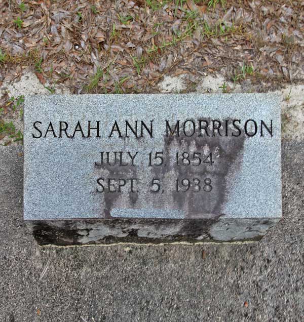 Sarah Ann Morrison Gravestone Photo