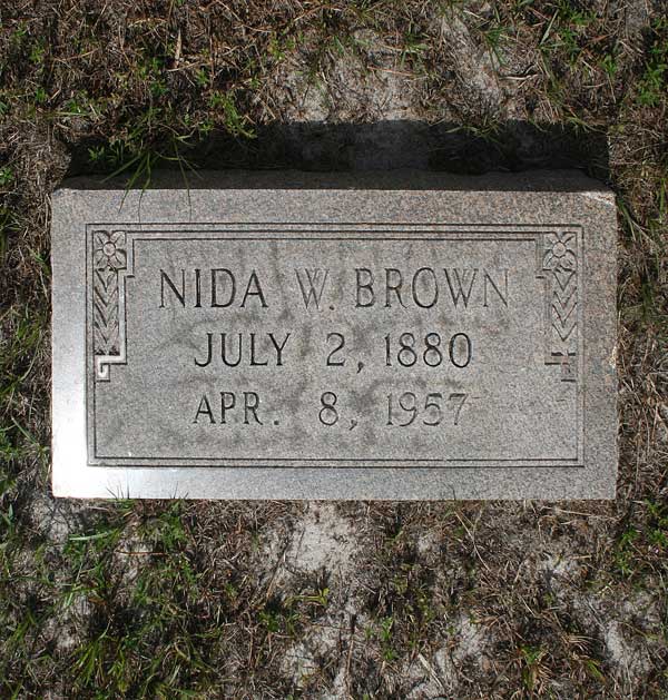Nida W. Brown Gravestone Photo