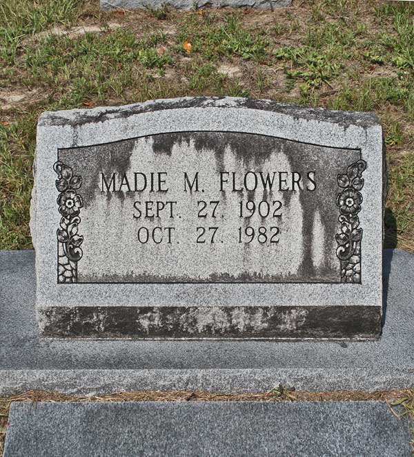 Madie M. Flowers Gravestone Photo