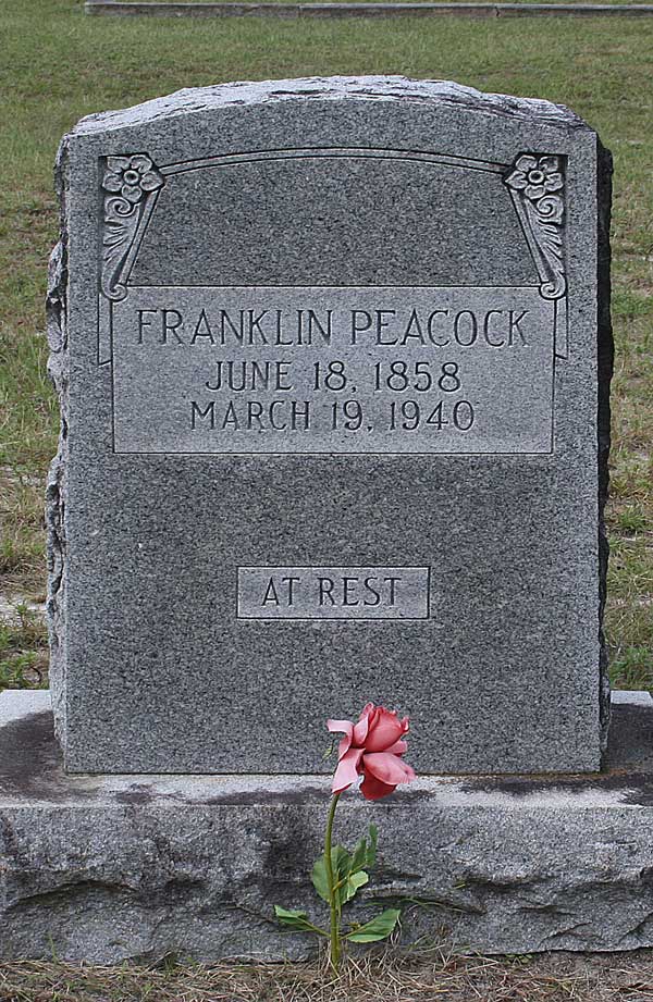 Franklin Peacock Gravestone Photo